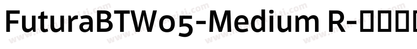 FuturaBTW05-Medium R字体转换